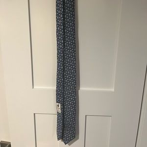 Vineyard Vines Mens Blue Football Fan Tie